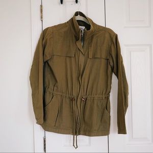 UO Olive Green Military-Style Jacket